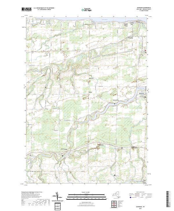 US Topo 7.5-minute map for Ashwood NY