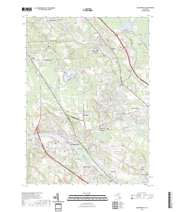 US Topo 7.5-minute map for Baldwinsville NY