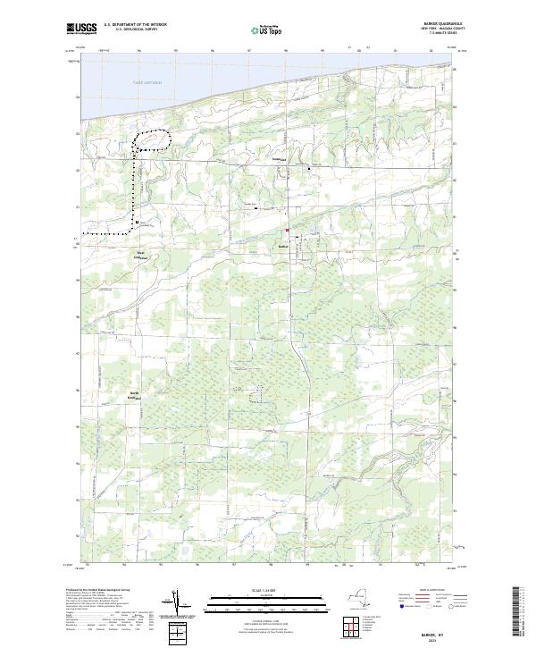 US Topo 7.5-minute map for Barker NY