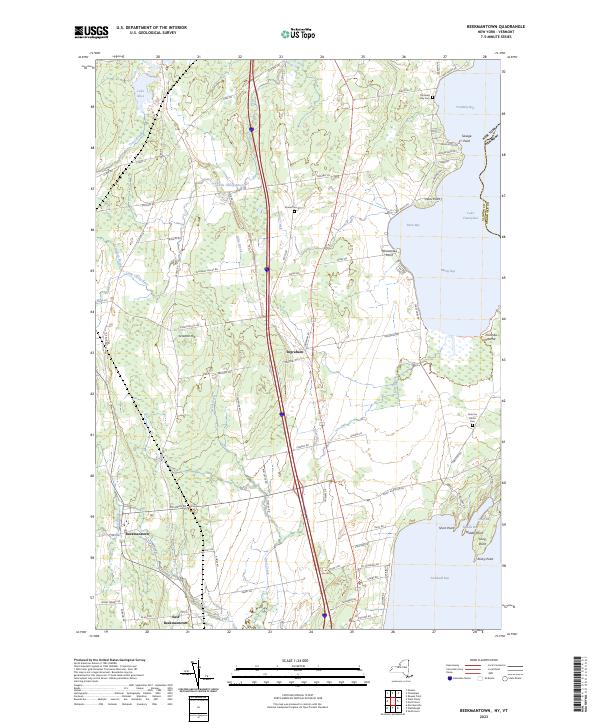 US Topo 7.5-minute map for Beekmantown NYVT