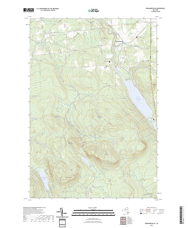 US Topo 7.5-minute map for Brainardsville NY