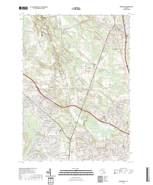 US Topo 7.5-minute map for Brewerton NY – American Map Store