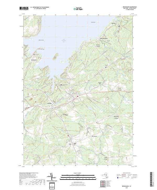 US Topo 7.5-minute map for Broadalbin NY