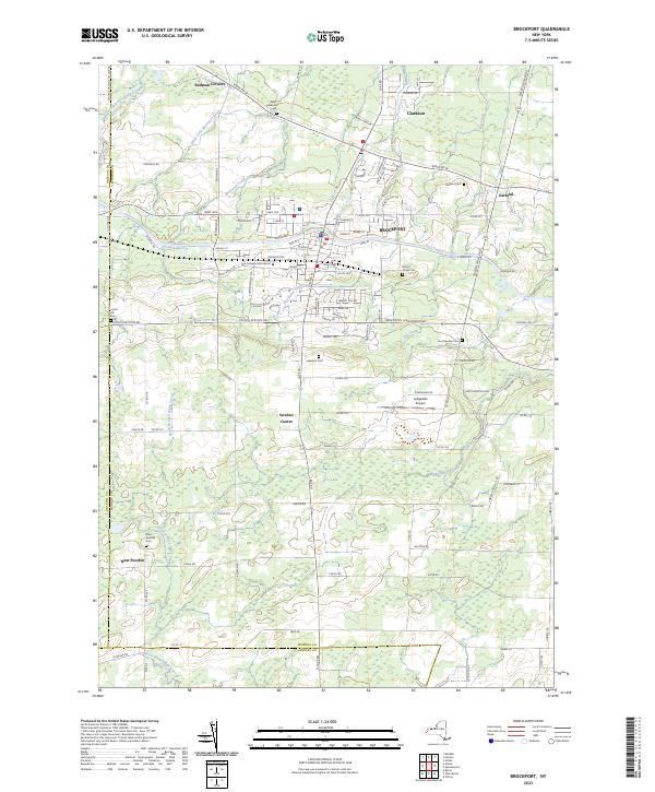 US Topo 7.5-minute map for Brockport NY