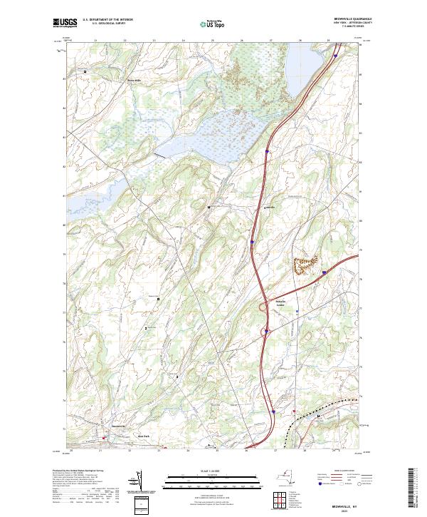 US Topo 7.5-minute map for Brownville NY