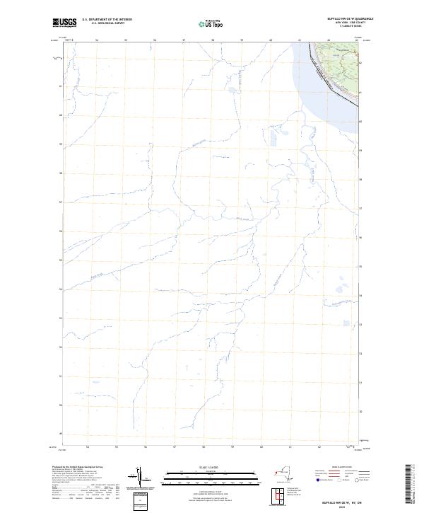 US Topo 7.5-minute map for Buffalo NW OE W NYON