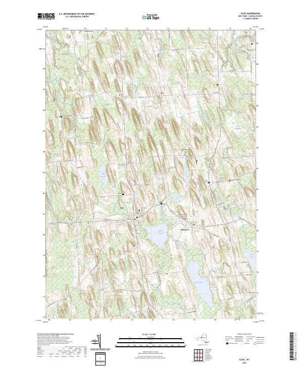 US Topo 7.5-minute map for Cato NY