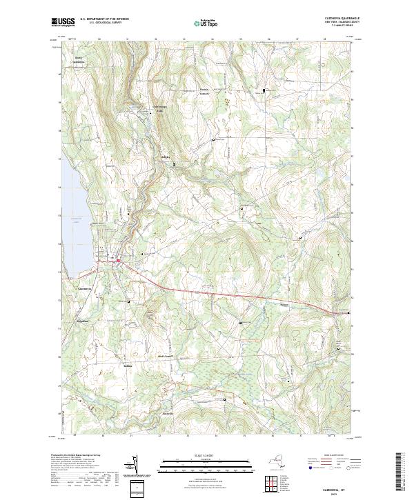 US Topo 7.5-minute map for Cazenovia NY