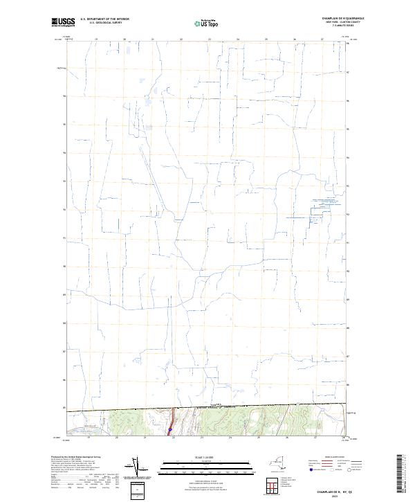 US Topo 7.5-minute map for Champlain OE N NYQC