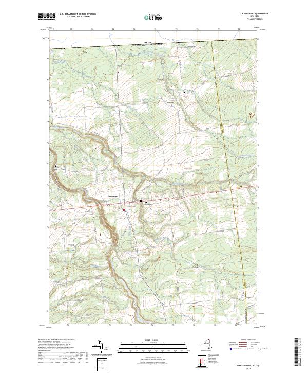 US Topo 7.5-minute map for Chateaugay NYQC