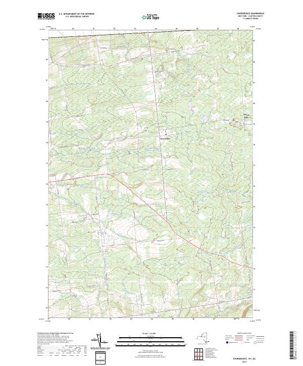 US Topo 7.5-minute map for Churubusco NYQC