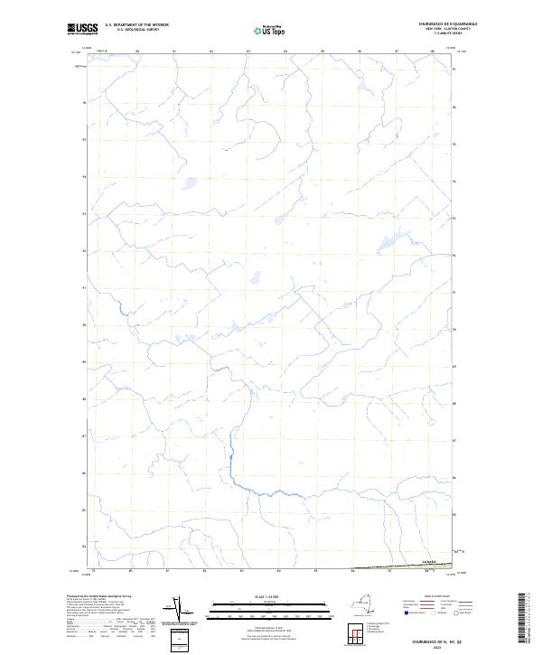 US Topo 7.5-minute map for Churubusco OE N NYQC