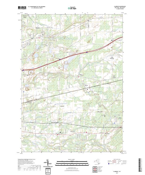 US Topo 7.5-minute map for Clarence NY