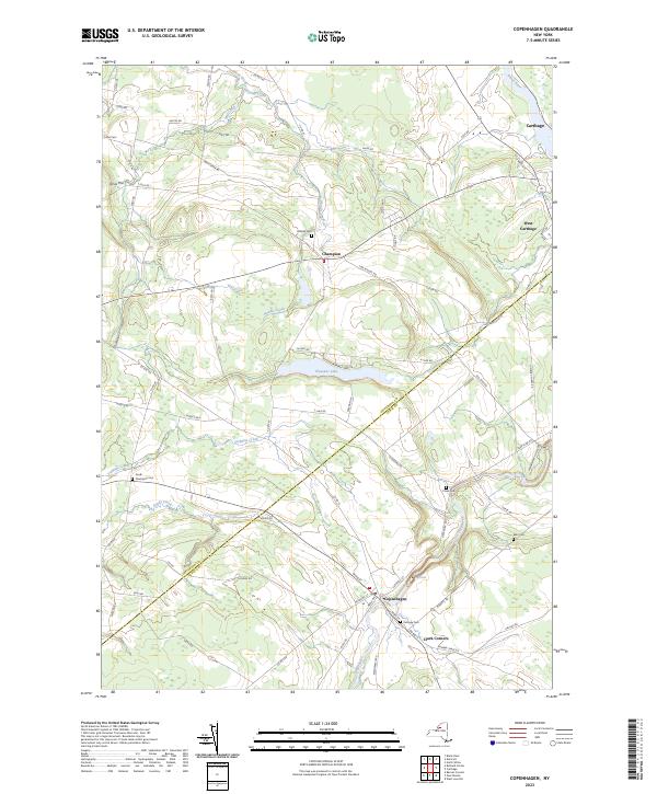 US Topo 7.5-minute map for Copenhagen NY