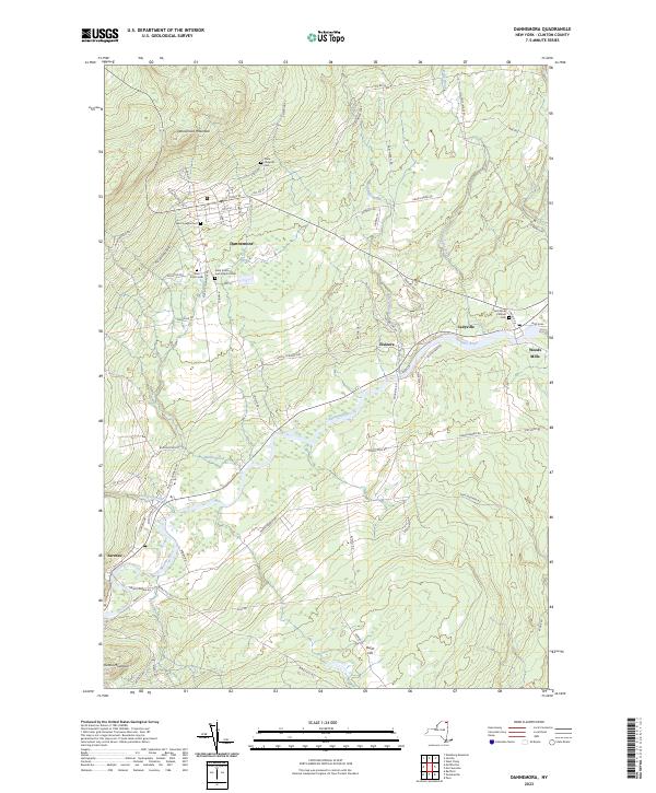 US Topo 7.5-minute map for Dannemora NY