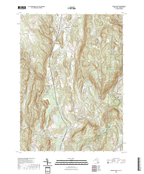 US Topo 7.5-minute map for Dover Plains NYCT