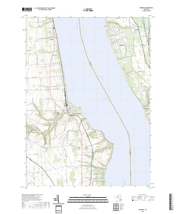 US Topo 7.5-minute map for Dresden NY