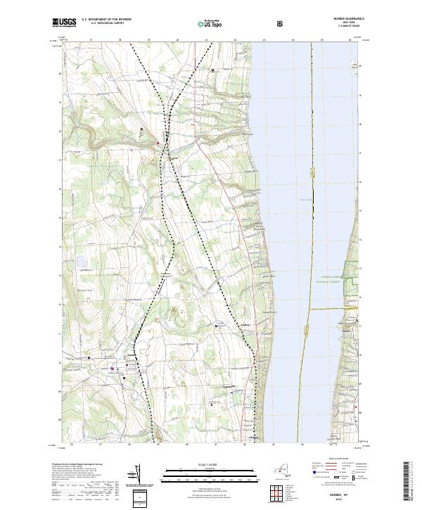 US Topo 7.5-minute map for Dundee NY