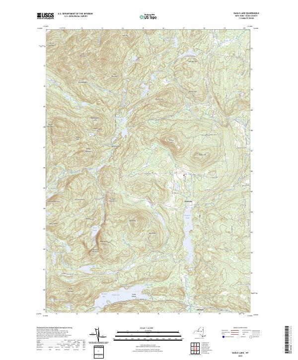 US Topo 7.5-minute map for Eagle Lake NY