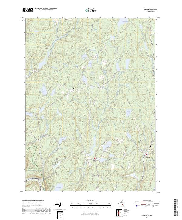 US Topo 7.5-minute map for Eldred NYPA