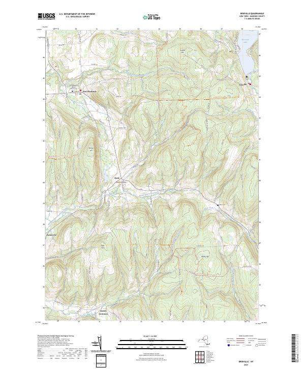 US Topo 7.5-minute map for Erieville NY