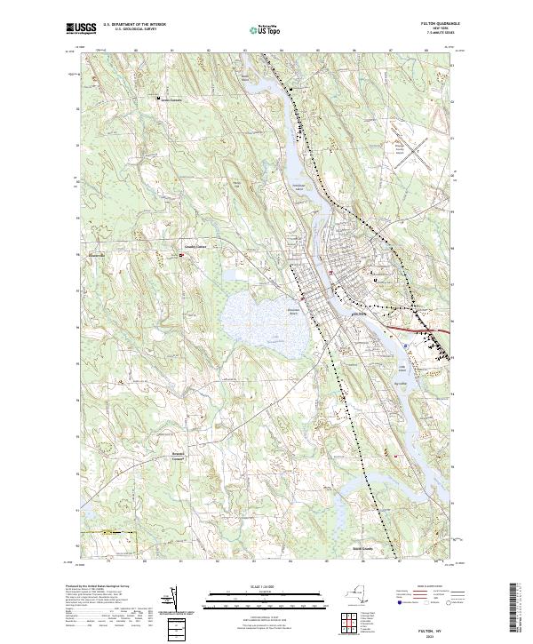 US Topo 7.5-minute map for Fulton NY