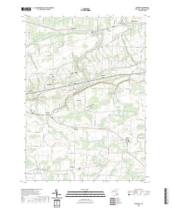 US Topo 7.5-minute map for Gasport NY