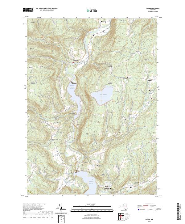 US Topo 7.5-minute map for Gilboa NY