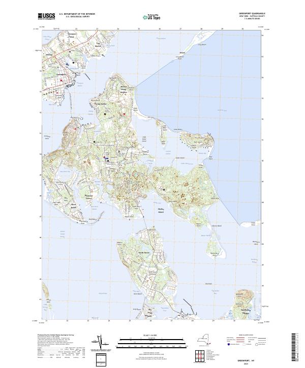 US Topo 7.5-minute map for Greenport NY