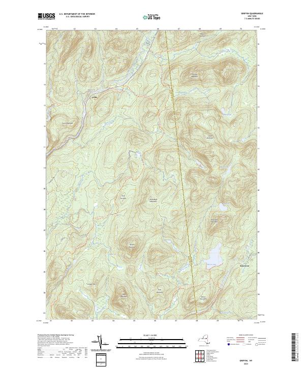 US Topo 7.5-minute map for Griffin NY