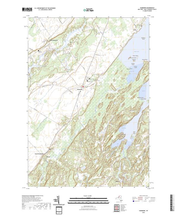 US Topo 7.5-minute map for Hammond NY