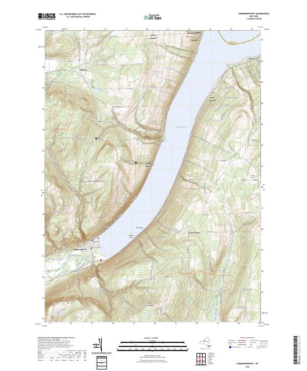 US Topo 7.5-minute map for Hammondsport NY