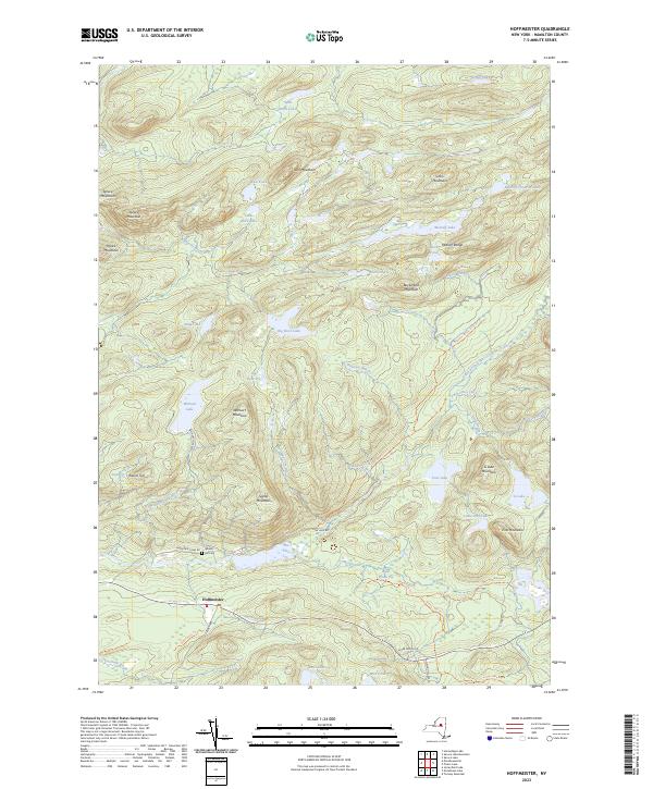 US Topo 7.5-minute map for Hoffmeister NY