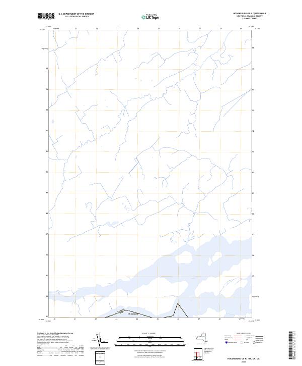 US Topo 7.5-minute map for Hogansburg OE N NYONQC