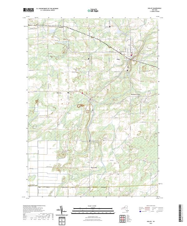 US Topo 7.5-minute map for Holley NY