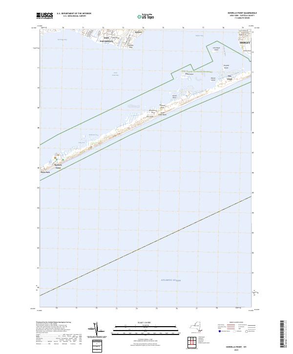 US Topo 7.5-minute map for Howells Point NY