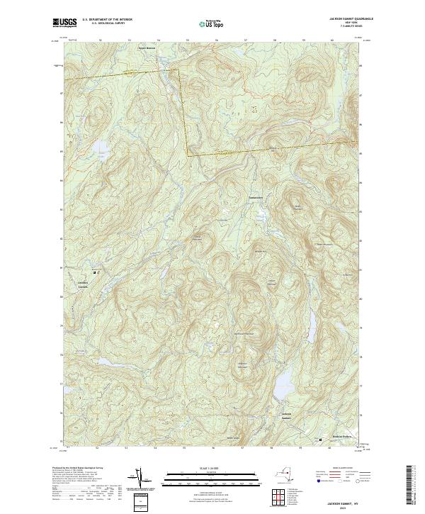 US Topo 7.5-minute map for Jackson Summit NY