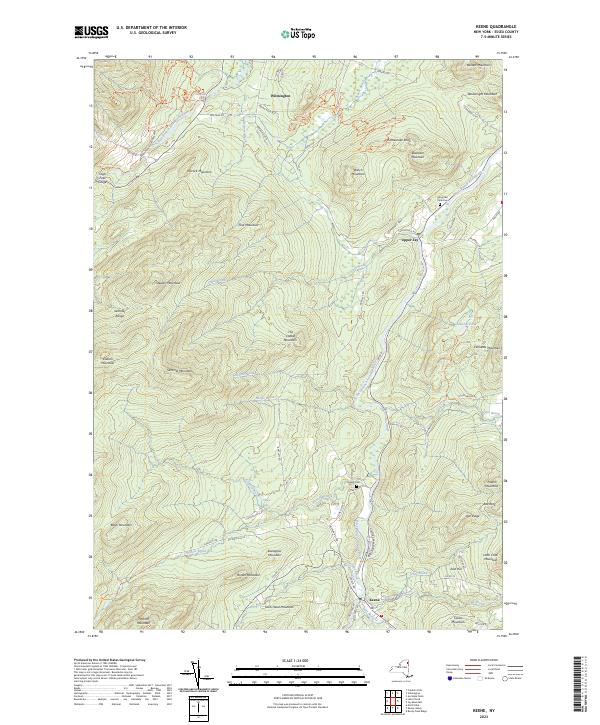 US Topo 7.5-minute map for Keene NY