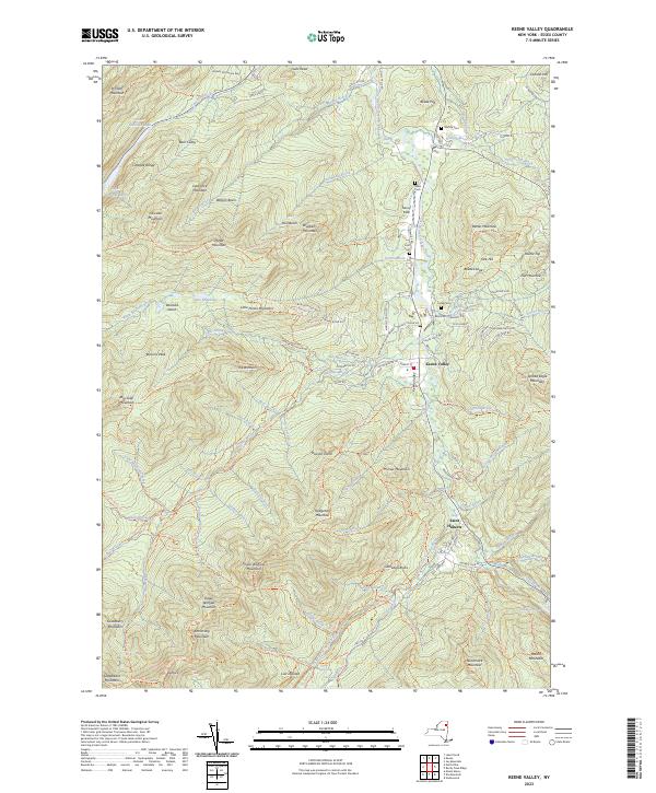 US Topo 7.5-minute map for Keene Valley NY