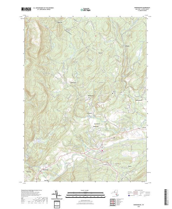 US Topo 7.5-minute map for Kerhonkson NY