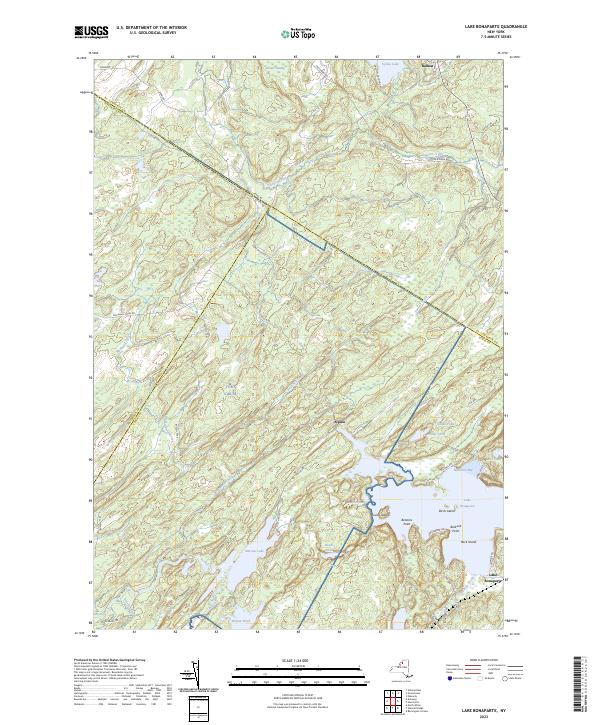 US Topo 7.5-minute map for Lake Bonaparte NY