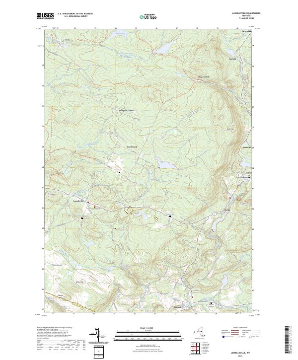 US Topo 7.5-minute map for Lassellsville NY