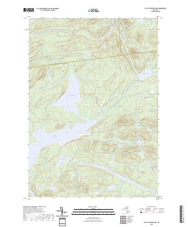 US Topo 7.5-minute map for Little Tupper Lake NY