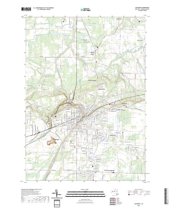 US Topo 7.5-minute map for Lockport NY