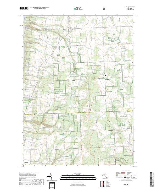 US Topo 7.5-minute map for Lodi NY