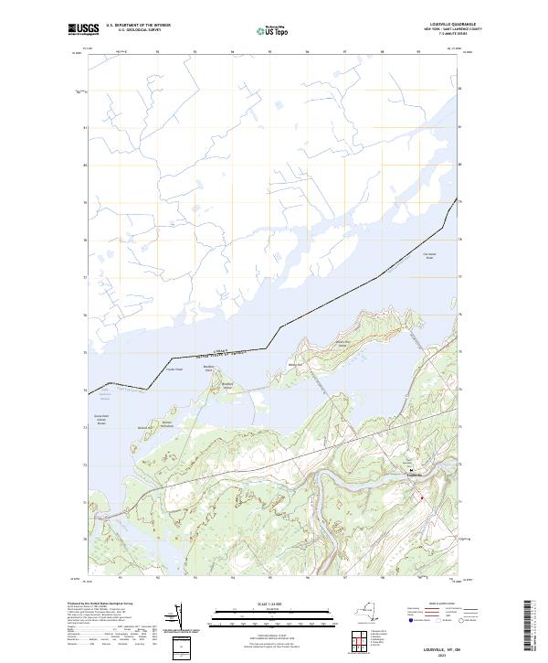 US Topo 7.5-minute map for Louisville NYON