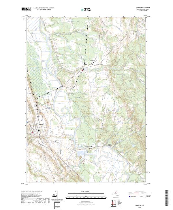 US Topo 7.5-minute map for Lowville NY