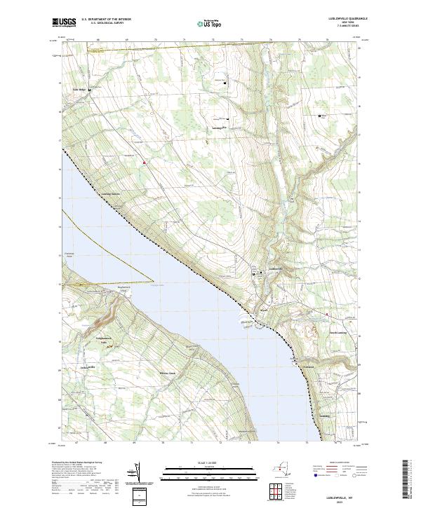 US Topo 7.5-minute map for Ludlowville NY