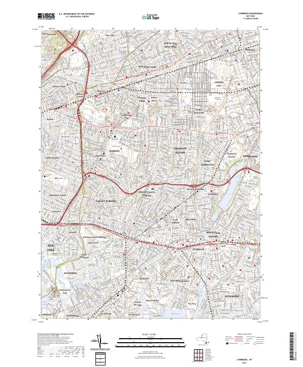 US Topo 7.5-minute map for Lynbrook NY