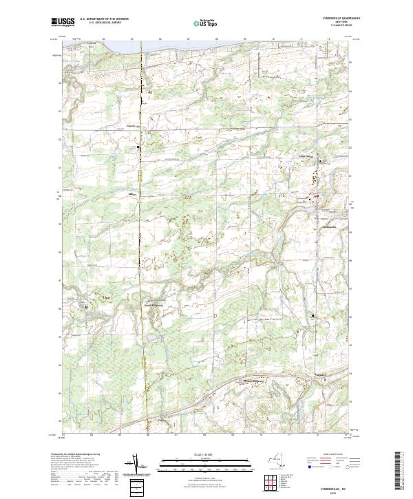 US Topo 7.5-minute map for Lyndonville NY